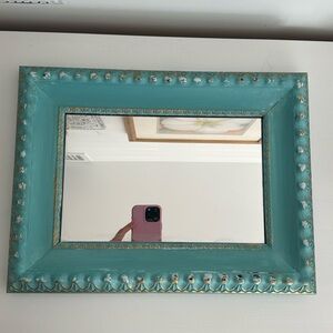 Elegant Teal Wall Mirror